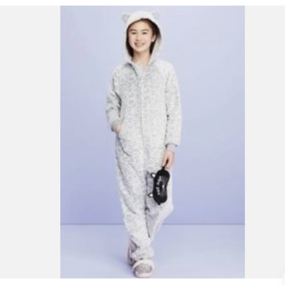 More Than Magic leopard print pj onesie